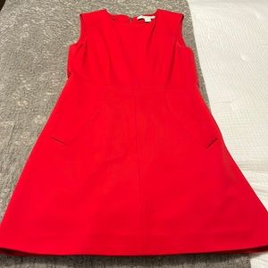 DVF red sleeveless dress
